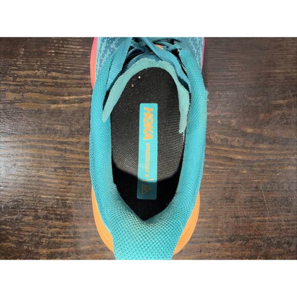 Hoka One One Speedgoat 5 Running Shoes Women Size 6.5 B Blue Green Sneakers - Picture 6 of 11